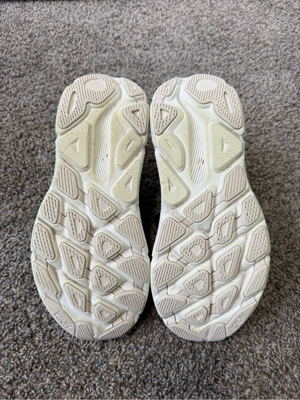 Hoka one one clifton 9 Black with Rose Gold Logo Running Sneakers - Picture 5 of 6